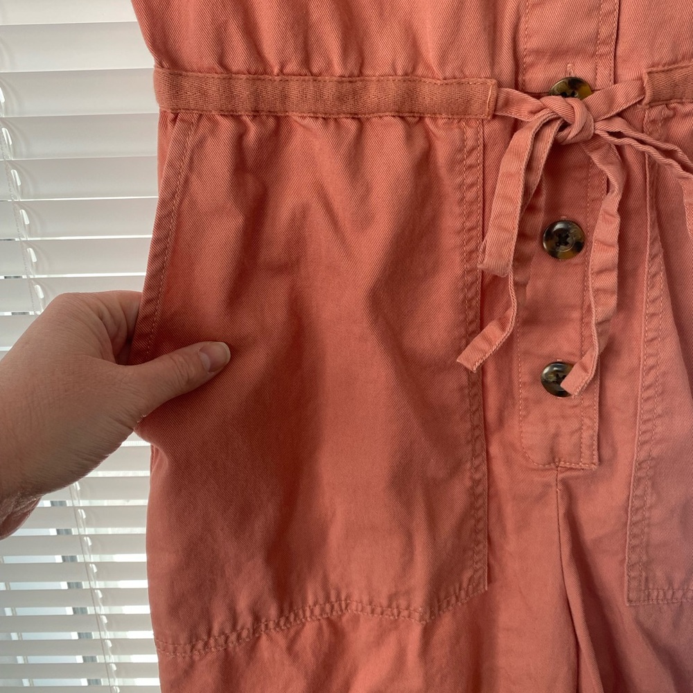 Madewell Wide-Leg Cropped Utility Jumpsuit Boho Casual Modern Streetwear Sz 2 - Picture 4 of 10